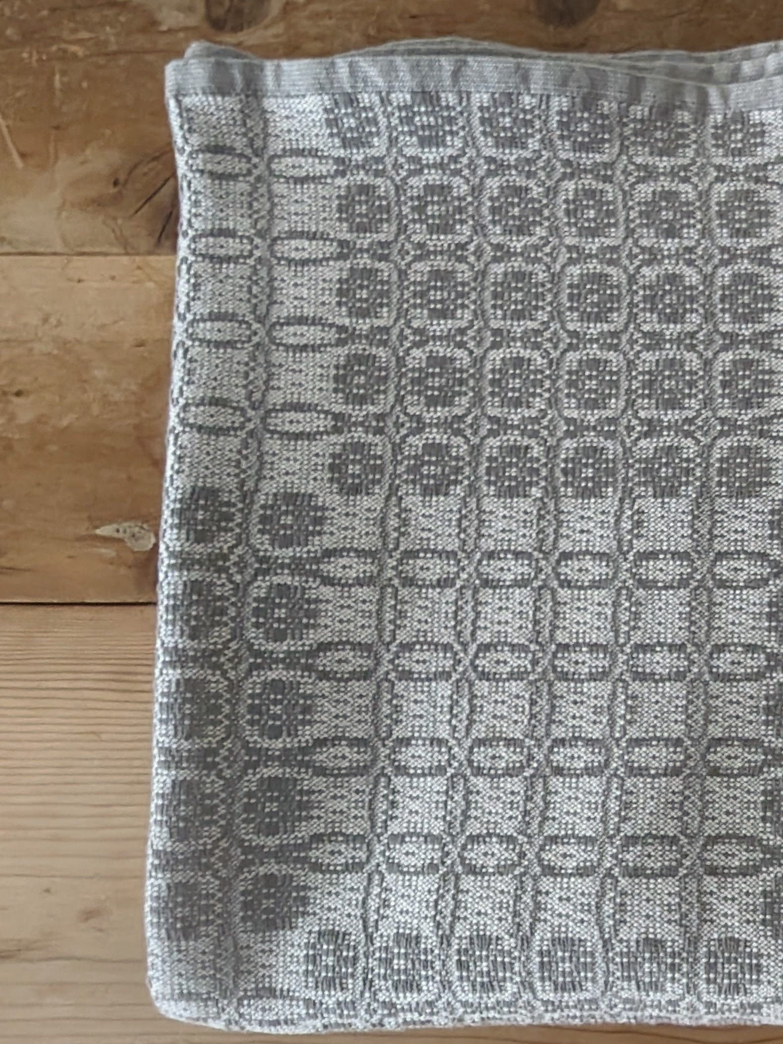 Juno Cotton Throw Blanket - Grey