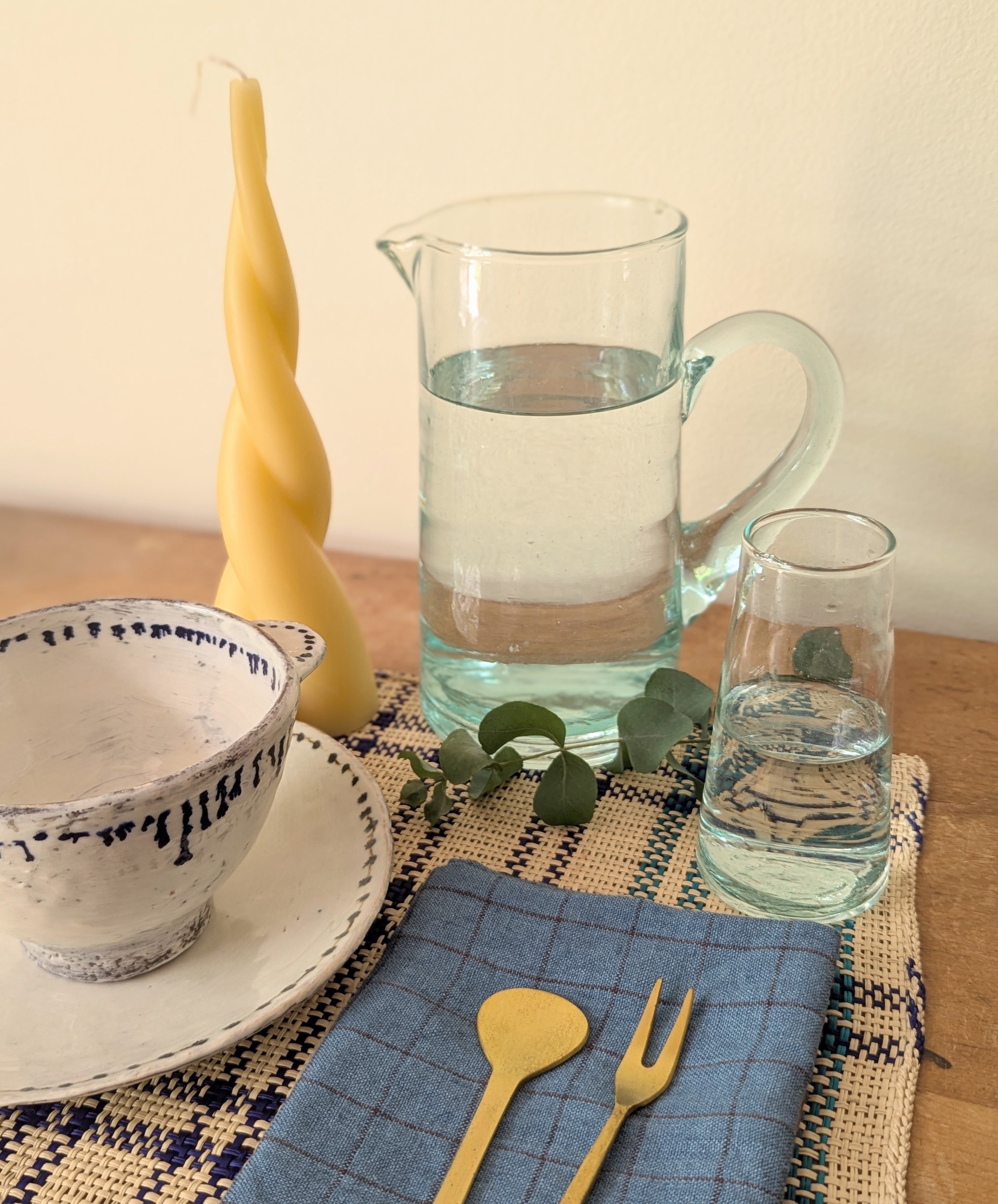 Linen Napkins - Sets of 4 - Blues, Golds, Browns